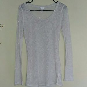 Express shimmering sweater